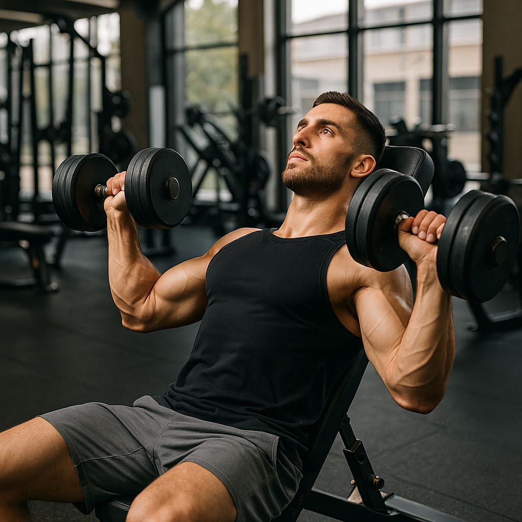 Press con mancuernas (pecho)